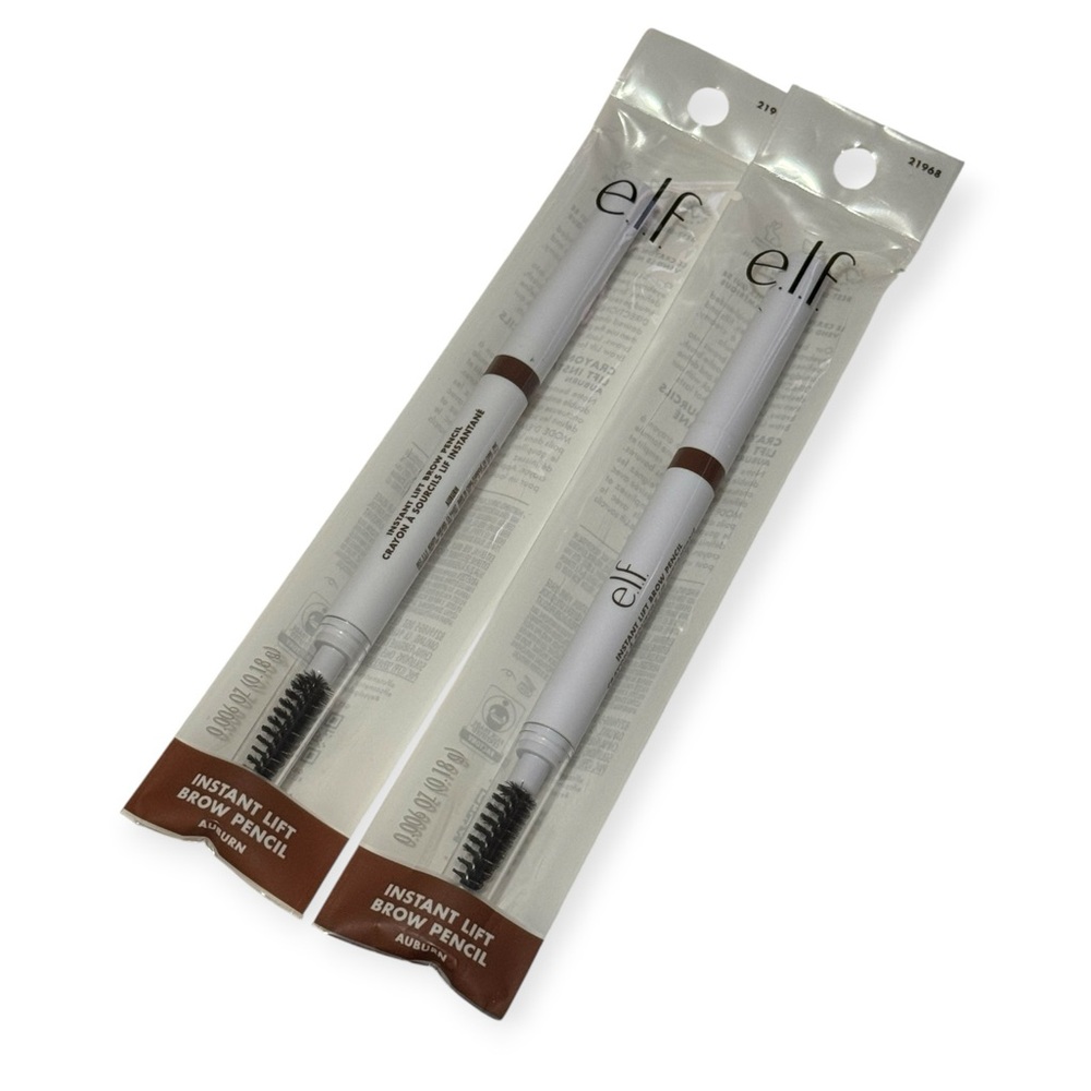 ELF Instant Brow Lift Pencil Lot Of 2 NWT Auburn Red Eyebrow Makeup Red Hair NEW
